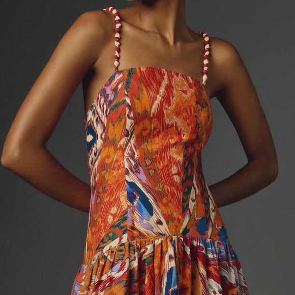 New FARM x Anthropologie FARM Rio Midi Dress - Picture 3 of 4